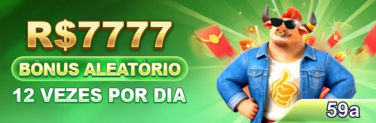 Imagem mostrando bônus aleatórios no 59a com jogos VIP.