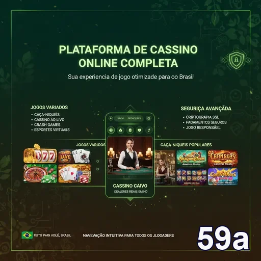 Interface de serviços VIP da 59a, com jogos e segurança.