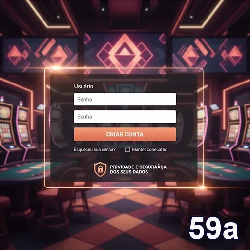 Tela de login da 59a com campos para usuário e senha.