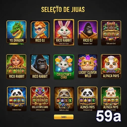 Variedade de jogos no site 59a com opções VIP.