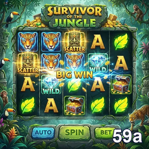 Slot game Survivor of the Jungle no cassino da 59a.