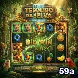Tela do jogo Tesouro da Selva no aplicativo 59a.