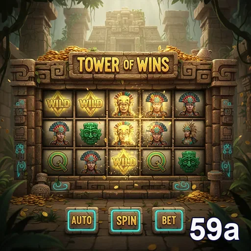 Tela do jogo Tower of Wins mostra recursos do 59a.